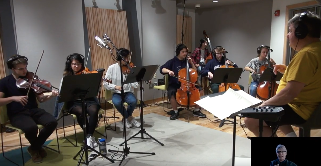 Musicians playing in Drexel's Studio One